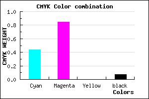 #8523EE color CMYK mixer
