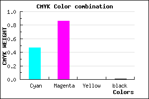 #8524FC color CMYK mixer