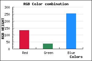 rgb background color #8525FF mixer