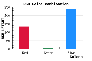 rgb background color #8504ED mixer