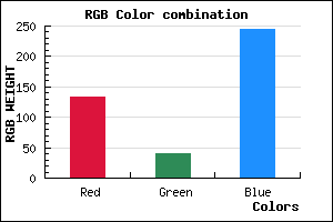 rgb background color #8528F5 mixer