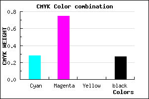 #852FBA color CMYK mixer