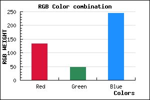 rgb background color #852FF5 mixer
