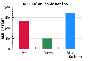rgb background color #8531AB mixer