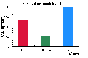 rgb background color #8533C7 mixer