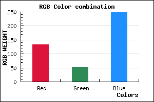 rgb background color #8535F8 mixer