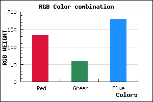 rgb background color #853BB3 mixer