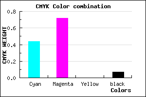 #8542EE color CMYK mixer