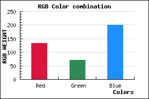 rgb background color #8548C9 mixer