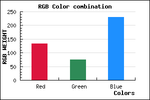 rgb background color #854AE6 mixer