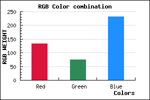 rgb background color #854BE7 mixer