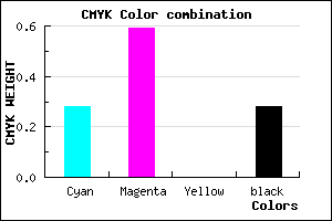 #854CB8 color CMYK mixer