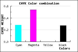 #8555B9 color CMYK mixer