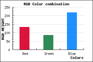 rgb background color #8555DB mixer