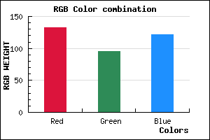 rgb background color #855F79 mixer