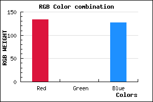 rgb background color #86007F mixer