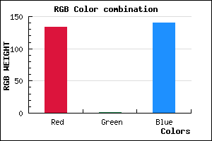 rgb background color #86018C mixer