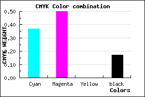 #866AD4 color CMYK mixer