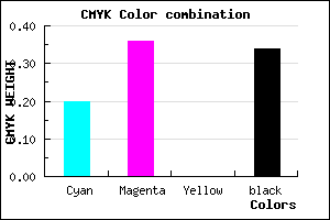 #866CA8 color CMYK mixer