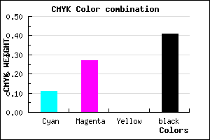 #866E96 color CMYK mixer