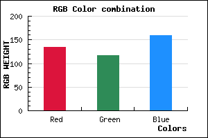 rgb background color #86759F mixer
