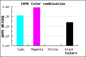 #8677C3 color CMYK mixer