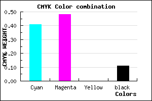 #8677E3 color CMYK mixer