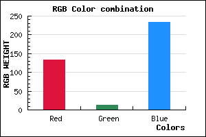 rgb background color #860CEA mixer