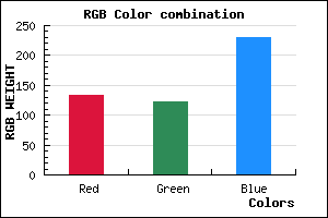 rgb background color #867AE6 mixer
