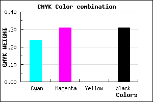 #867BB1 color CMYK mixer