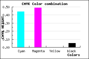 #867BF1 color CMYK mixer