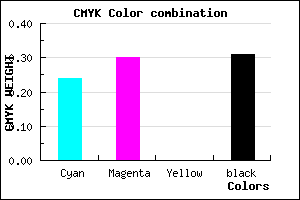 #867CB0 color CMYK mixer