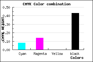 #867D91 color CMYK mixer