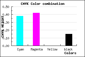#867DD9 color CMYK mixer