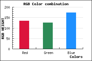 rgb background color #867EAD mixer