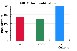 rgb background color #867EC8 mixer