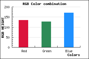 rgb background color #867FAB mixer