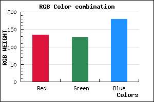 rgb background color #867FB3 mixer