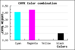 #8681E5 color CMYK mixer