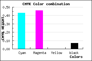 #8681ED color CMYK mixer