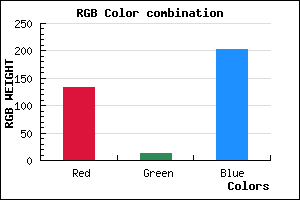 rgb background color #860DCB mixer