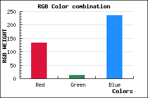 rgb background color #860DEB mixer