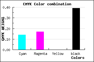 #86829C color CMYK mixer