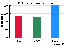 rgb background color #8682C8 mixer