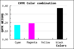 #8683A1 color CMYK mixer