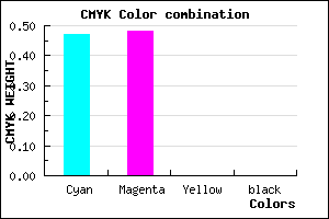 #8684FF color CMYK mixer