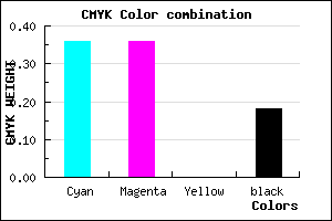 #8685D1 color CMYK mixer