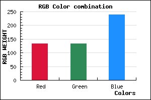 rgb background color #8685EF mixer