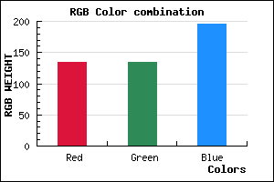 rgb background color #8686C4 mixer