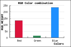 rgb background color #860EEB mixer